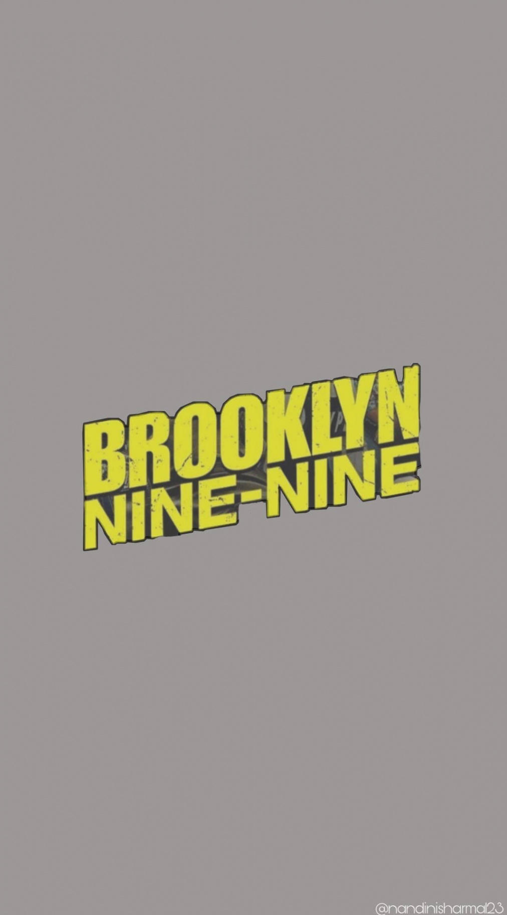 Download Simple Yellow Gray Brooklyn Nine Nine Wallpaper