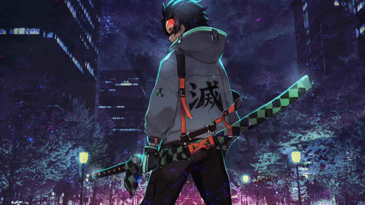 Download wallpaper x urban ninja, anime, art, hd, hdv, p