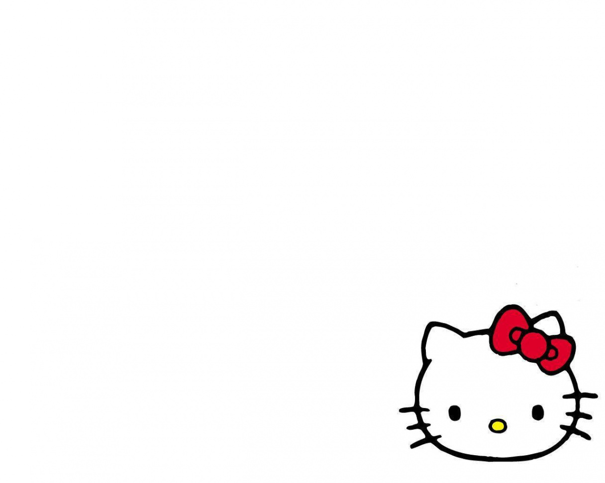 Download White Screen With Hello Kitty Wallpaper  Wallpapers