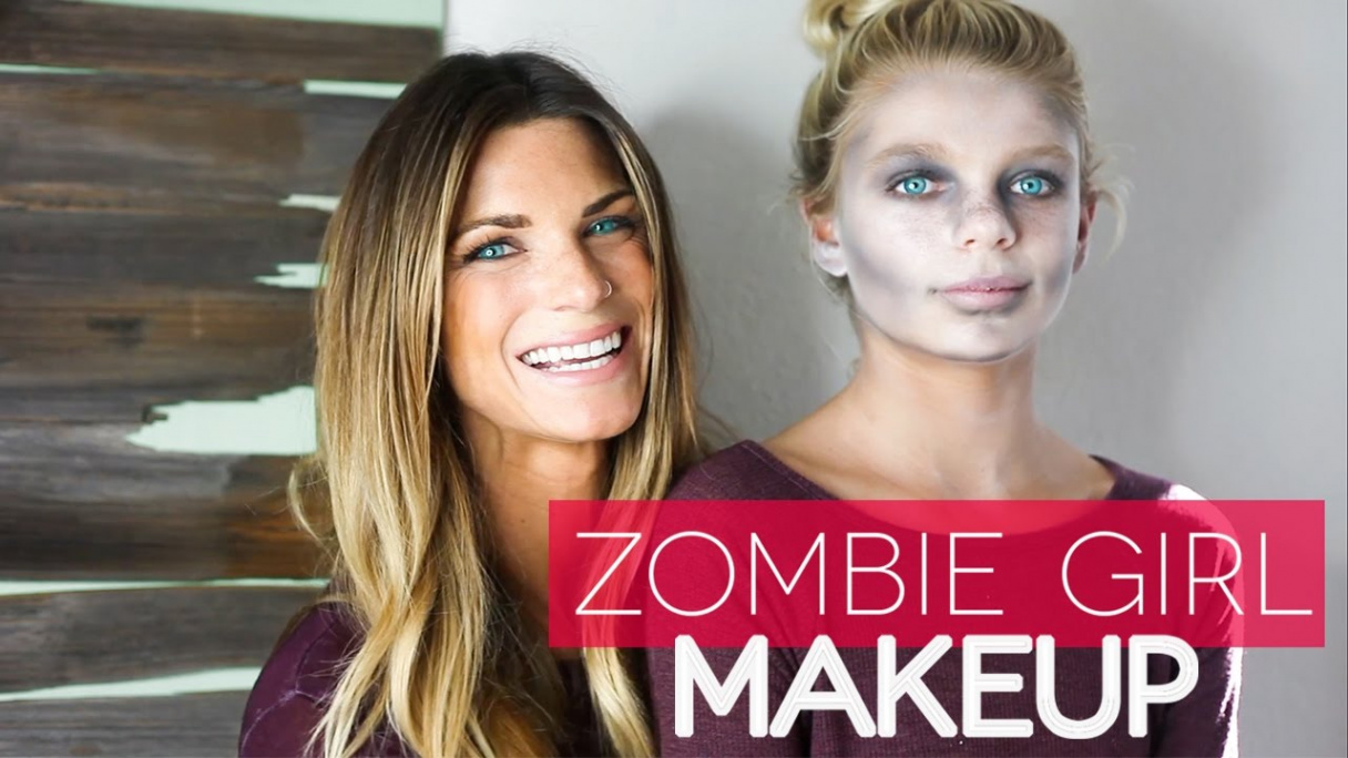 EASY Dead Girl (Zombie) Makeup for Kids!  Halloween.