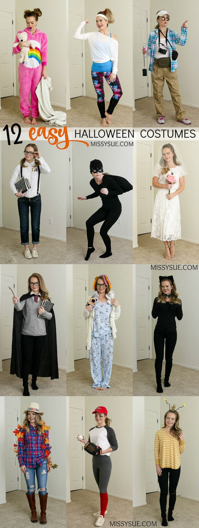 Easy Last-Minute Halloween Costumes (MISSY SUE)  Halloween