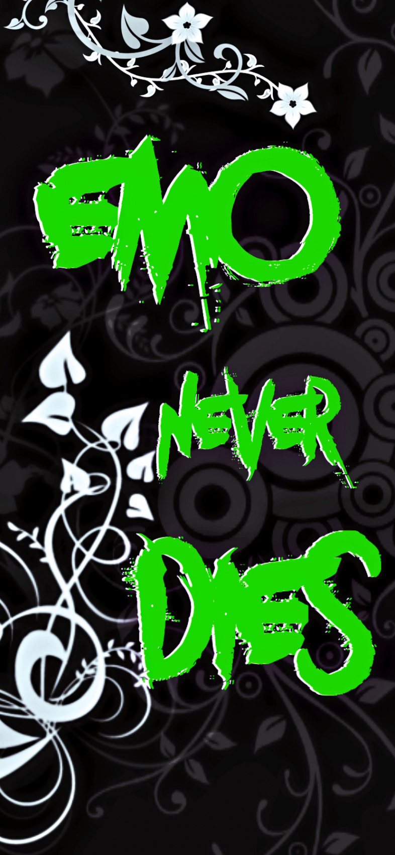 Emo wallpaper green by XxTenshiDarkxX on DeviantArt