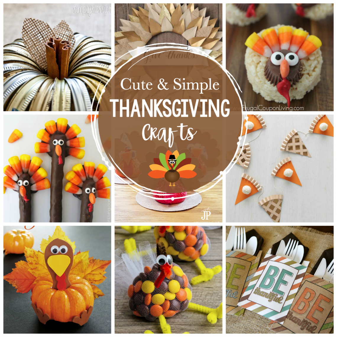 Fun & Simple Thanksgiving Crafts to Make This Year - Crazy Little