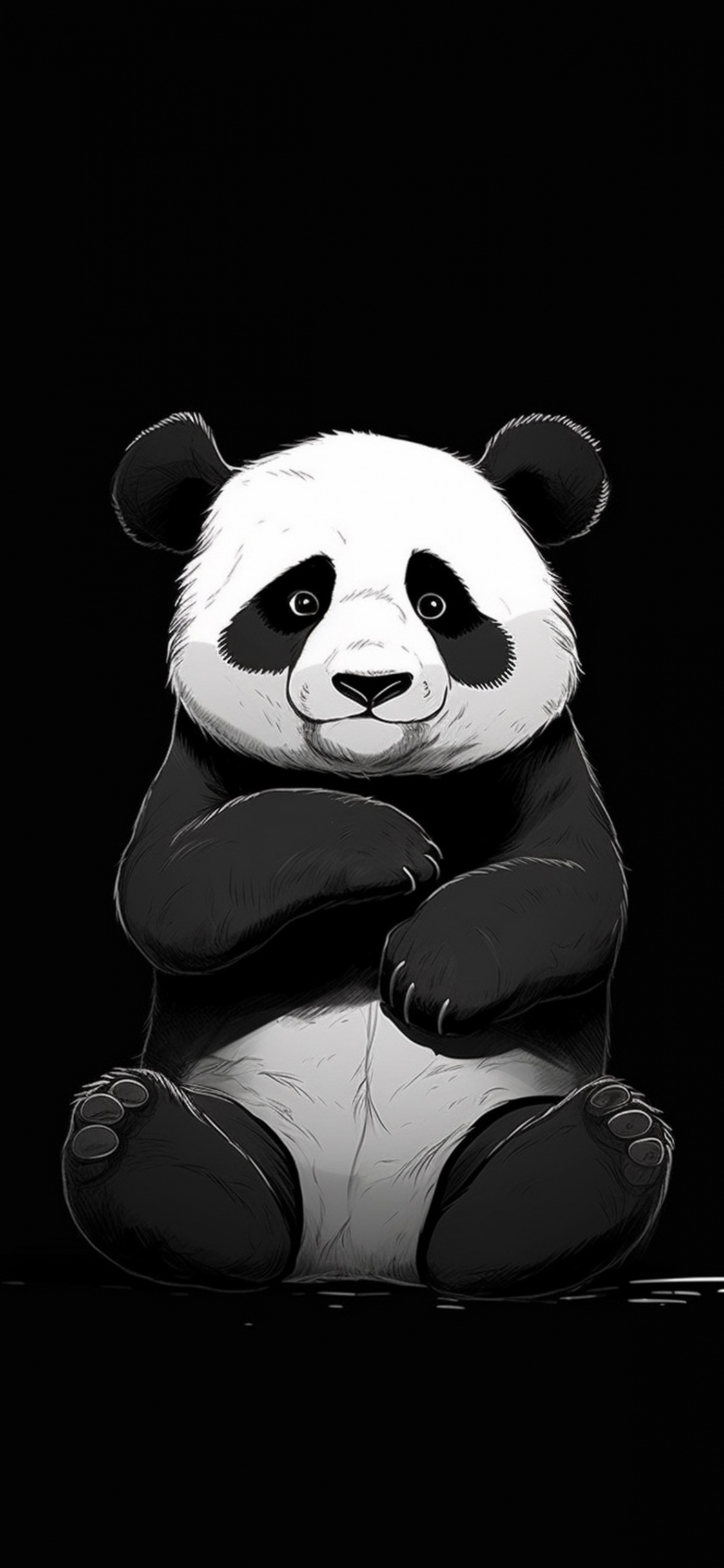 Giant Panda Black Wallpapers - Panda Wallpapers for iPhone k