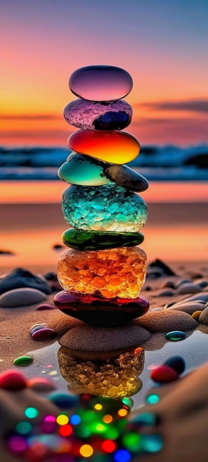 Glowing Sea Glass in   Iphone wallpaper stills, Android