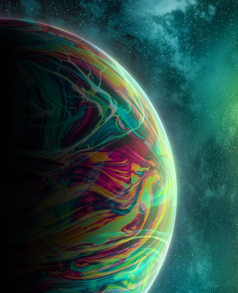 Green Planet - iPhone and Android Wallpaper  Galaksi duvar kağıdı