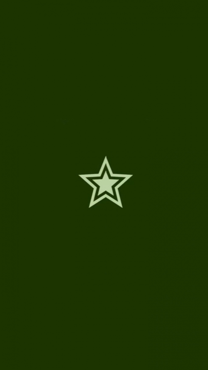 Green Star Wallpaper in   Phone wallpaper boho, Dark green