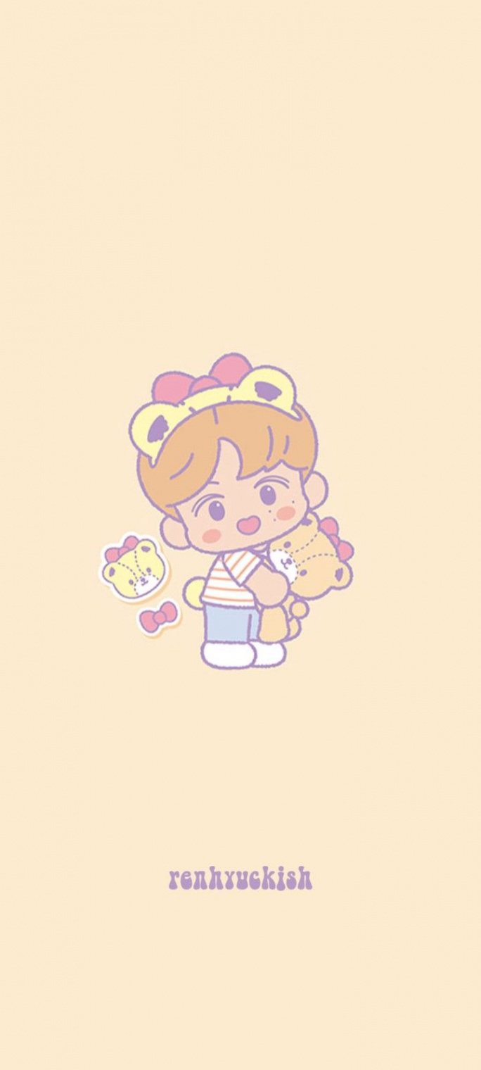 해찬 타이니참 휴대폰 배경화면  haechan x tiny chum phone