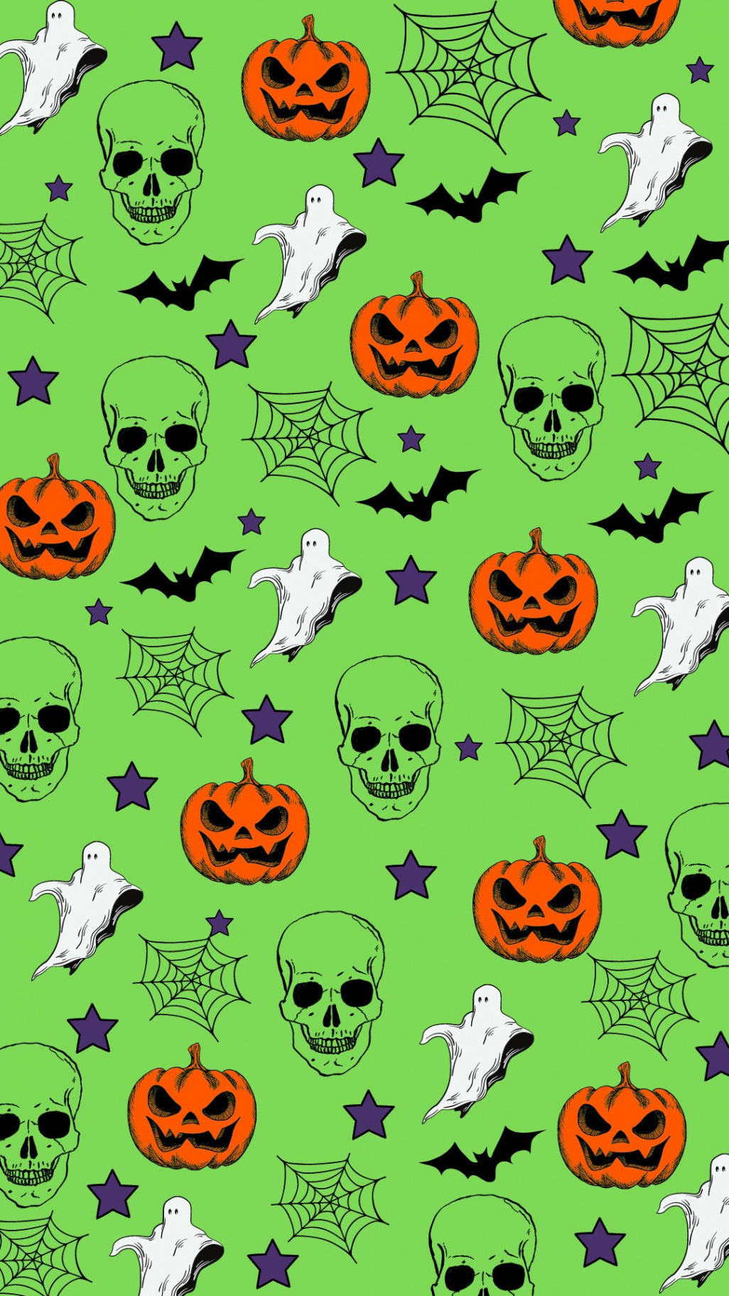 Halloween Wallpaper-green - Etsy Denmark