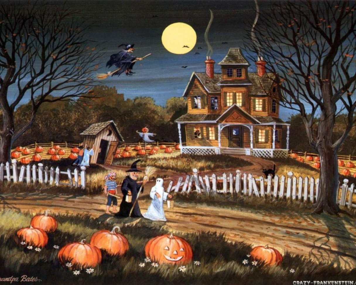 Halloween Wallpaper: Trick-or-Treat  Halloween backgrounds