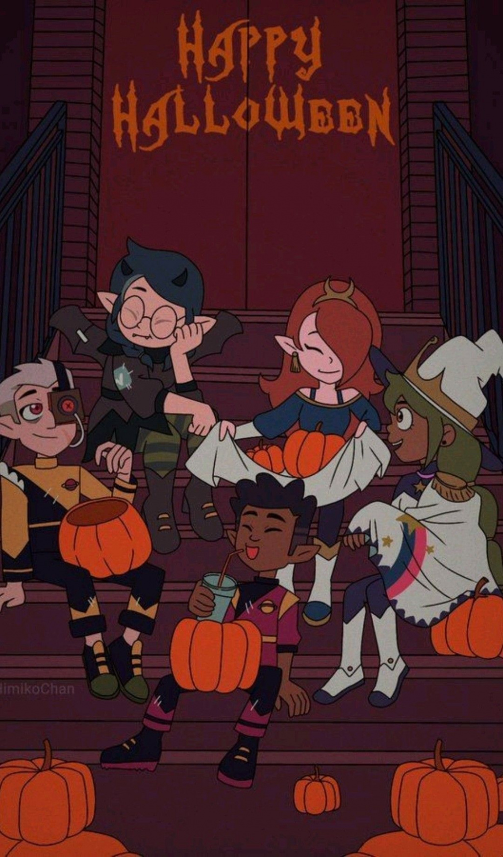 Halloween wallpapers from the third season of the Owl House} in