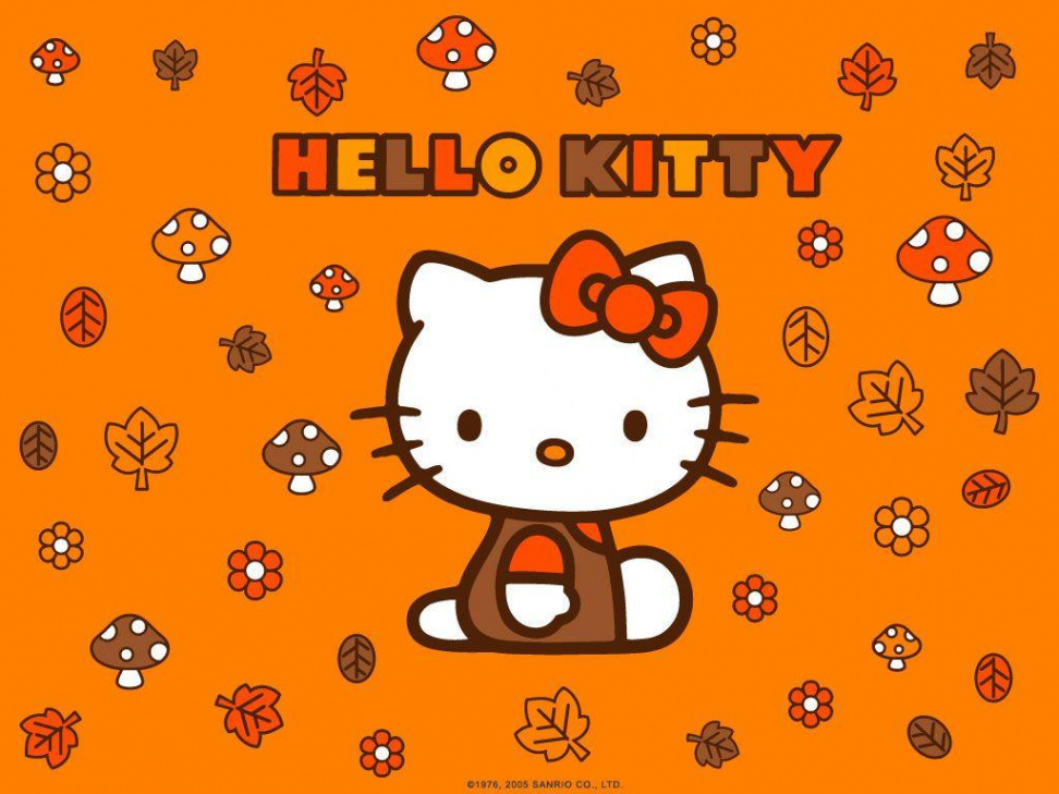 Hello Kitty Wallpapers Autumn - Wallpaper Cave