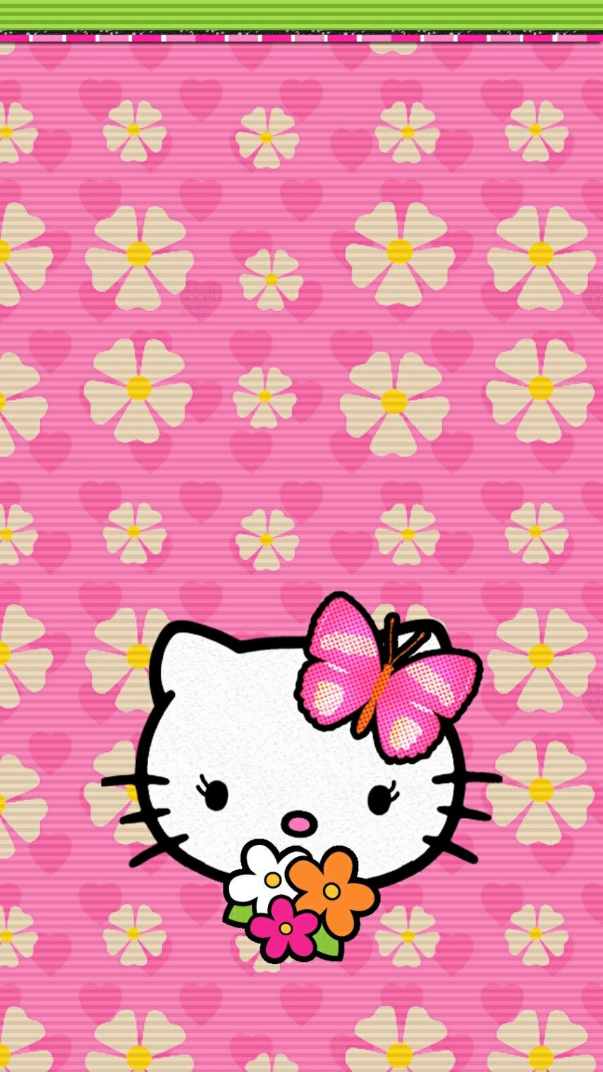 Hk spring wallpaper iphone  Hello kitty backgrounds, Walpaper