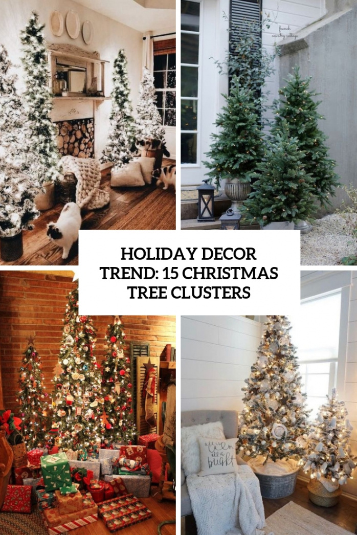 Holiday Decor Trend:  Christmas Tree Clusters - Shelterness