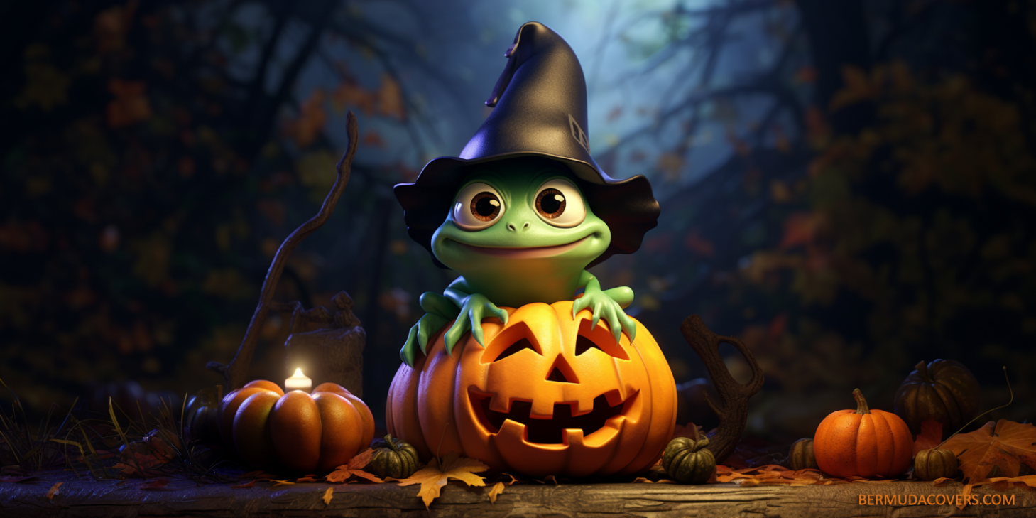 Hop Into The Halloween Spirit Facebook Cover & Phone Wallpaper #