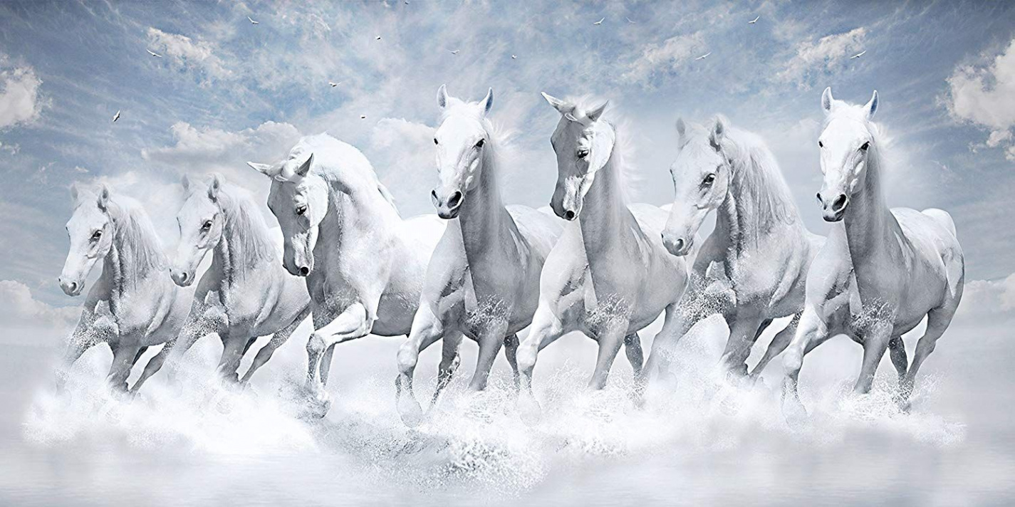 Horse wallpaper, White horse painting, Horses