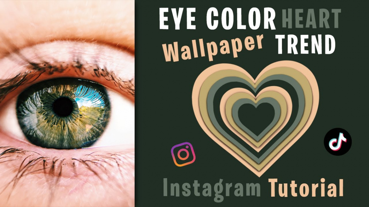 How to do the Instagram Eye Color Heart Wallpaper Trend - TikTok