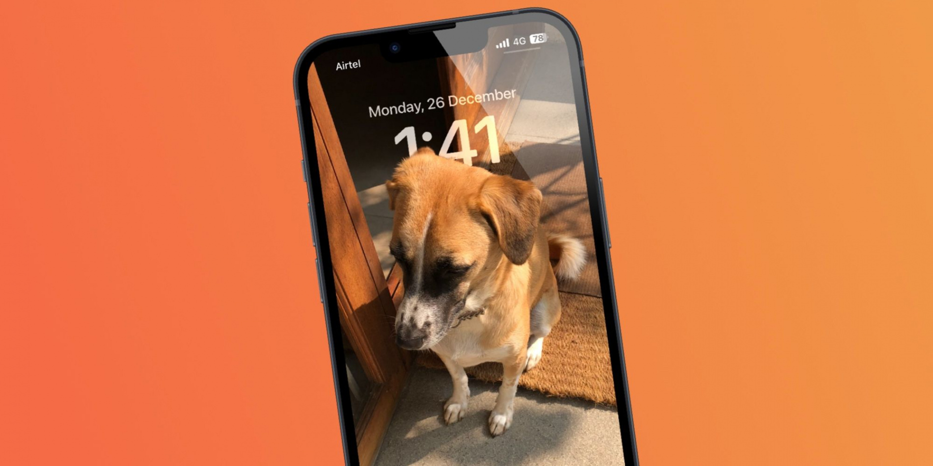 How To Place The Time Behind Your iPhone Lock Screen Wallpaper In