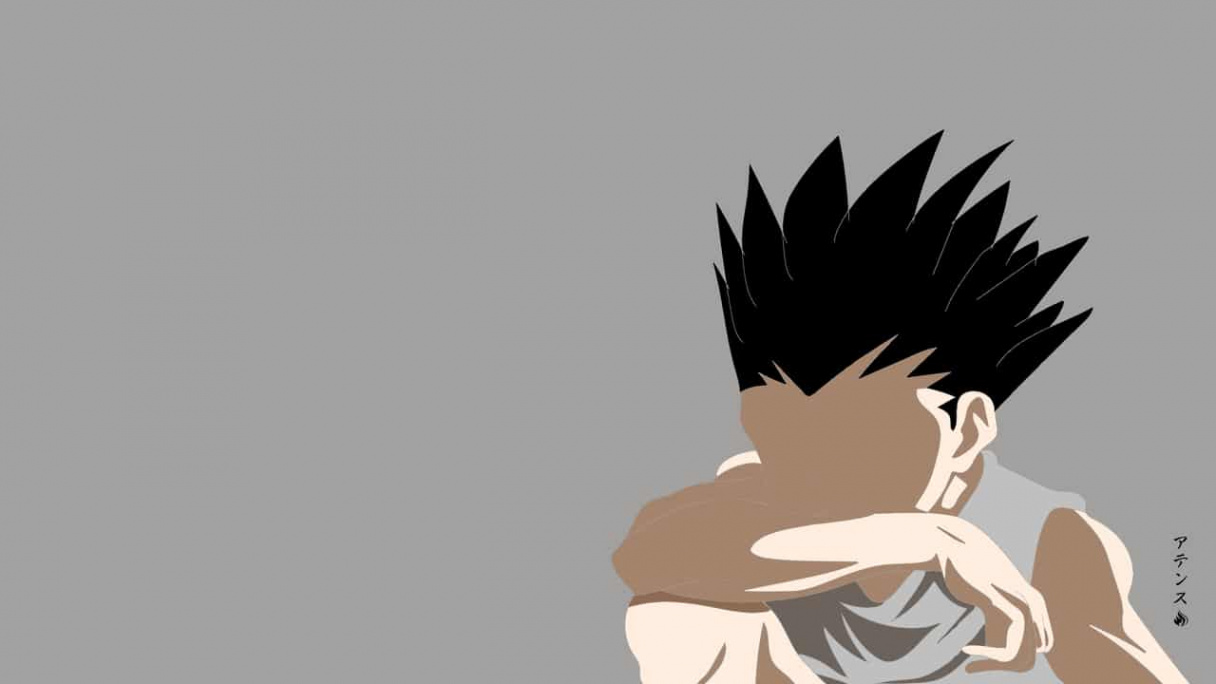 HUNTER X HUNTER GON DESKTOP WALLPAPER MINIMALIST athensuu