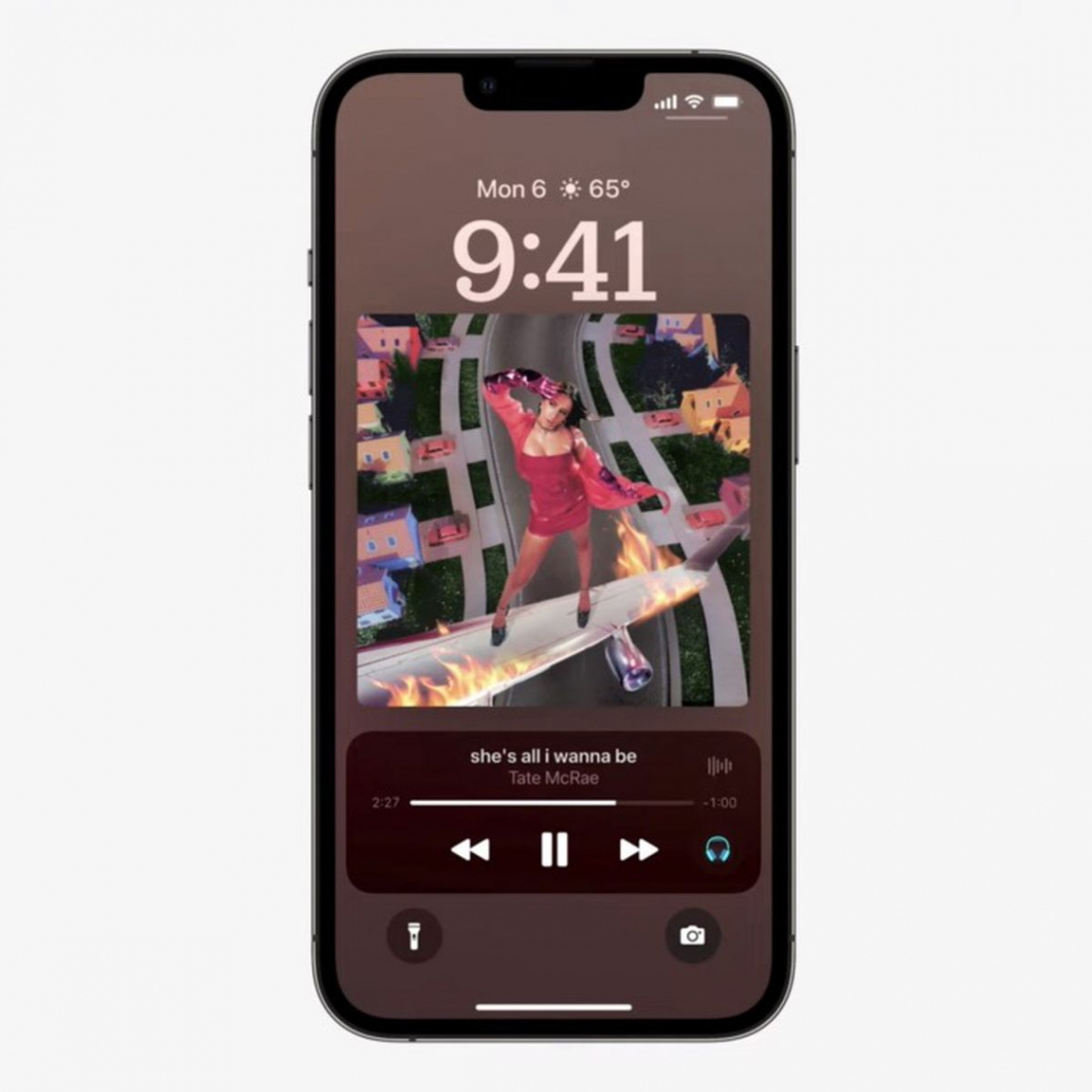 iOS  Brings Back Full-Screen Music Player to the Lock Screen