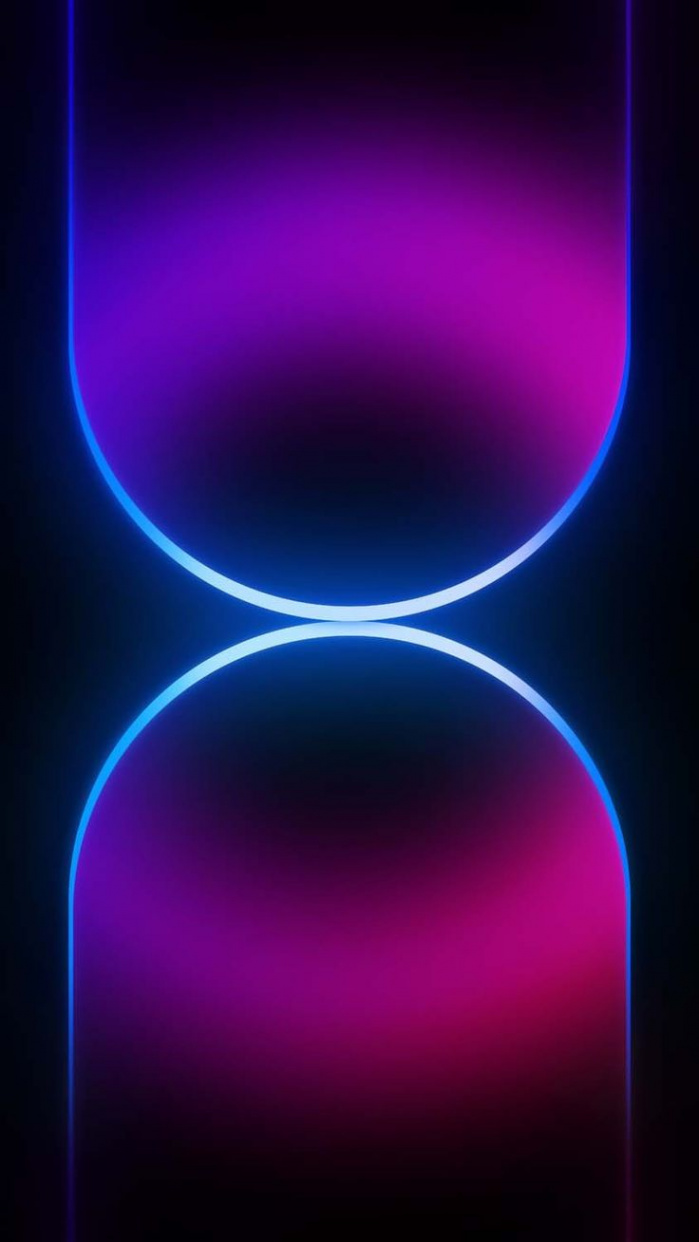 iPhone  Pro Max Neon Dual Gradient Wallpaper - iPhone Wallpapers