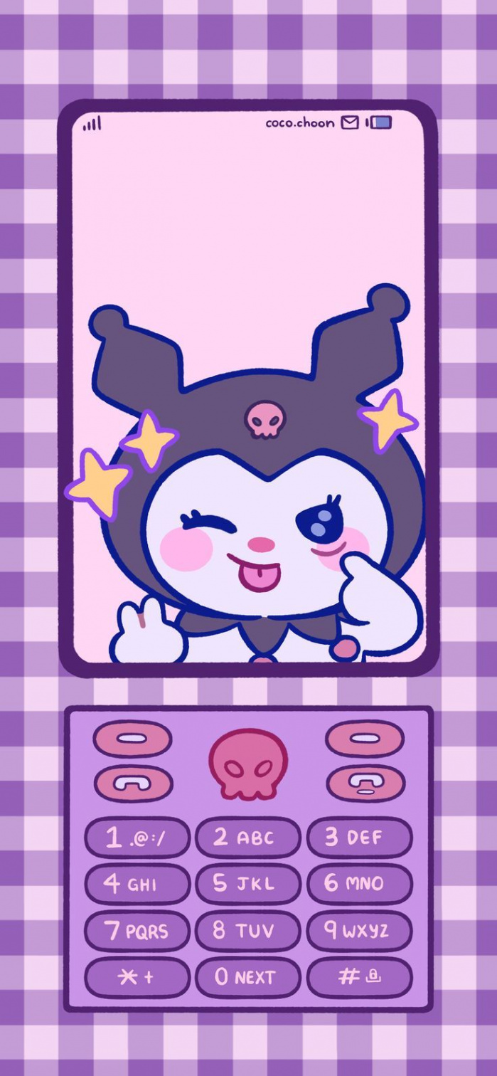 kuromi!  Sanrio wallpaper, Cute doodle art, Kawaii wallpaper