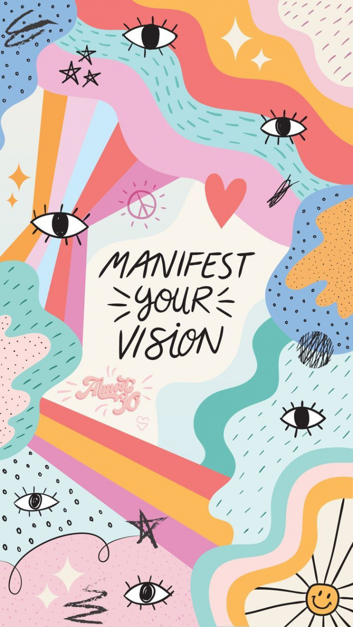 Manifest Your Vision  Cute patterns wallpaper, Iphone background