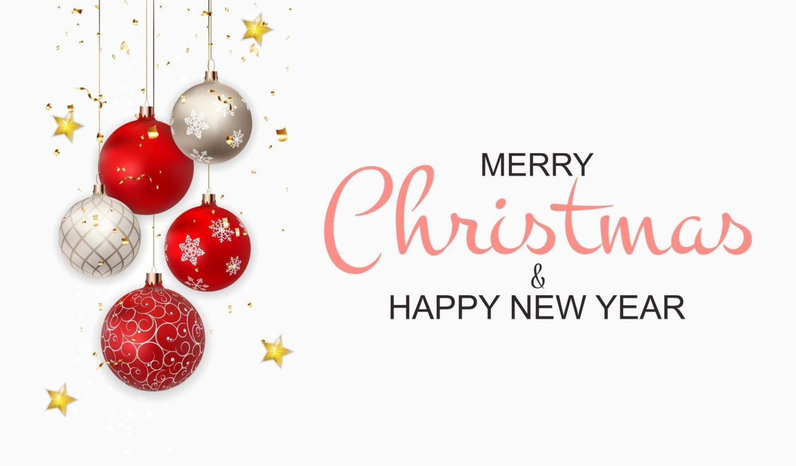 Merry Christmas and New Year Background