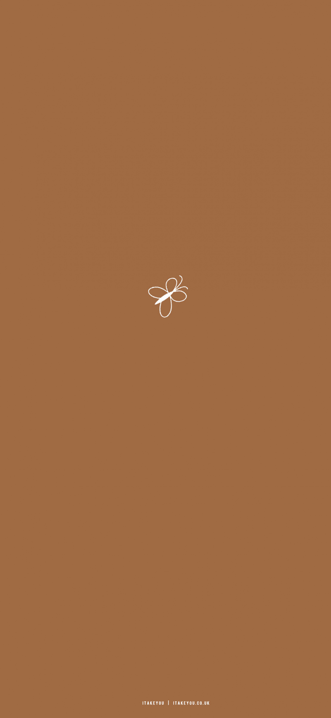 Minimalist Brown Wallpaper iPhone Ideas for iPhone : Butterfly