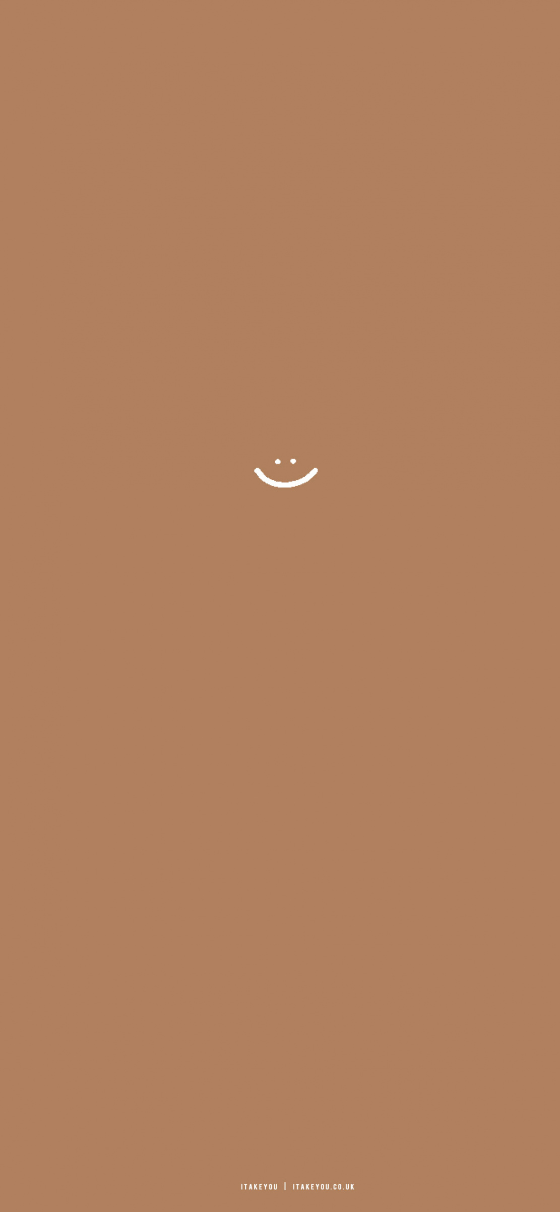 Minimalist Brown Wallpaper iPhone Ideas for iPhone : Smile I