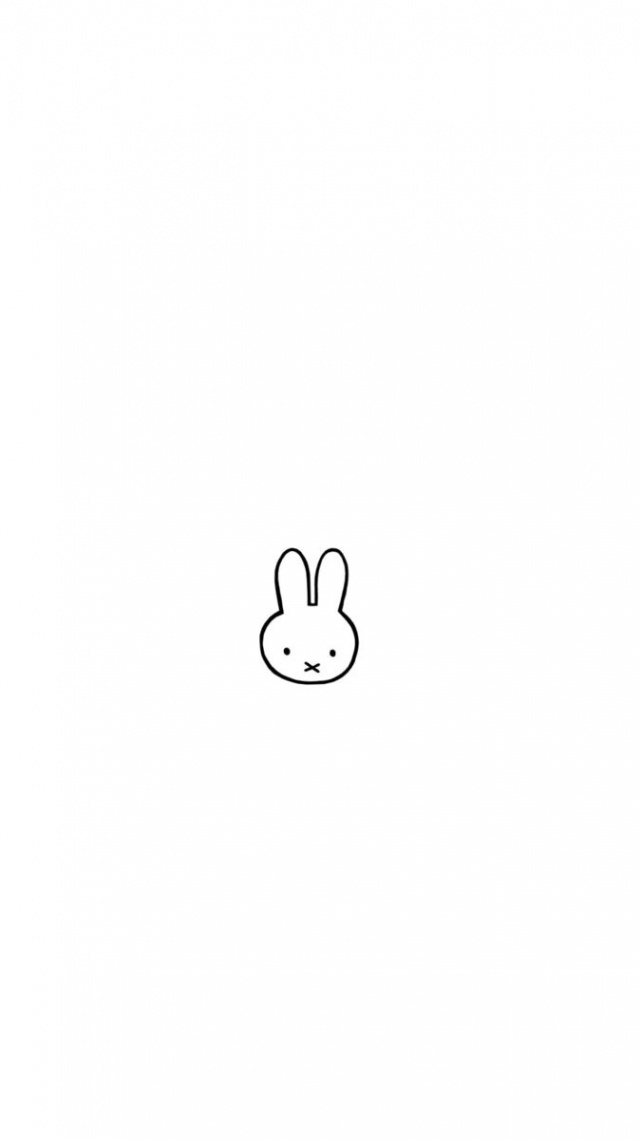 minimalistic miffy wallpaper in   Wallpaper iphone cute