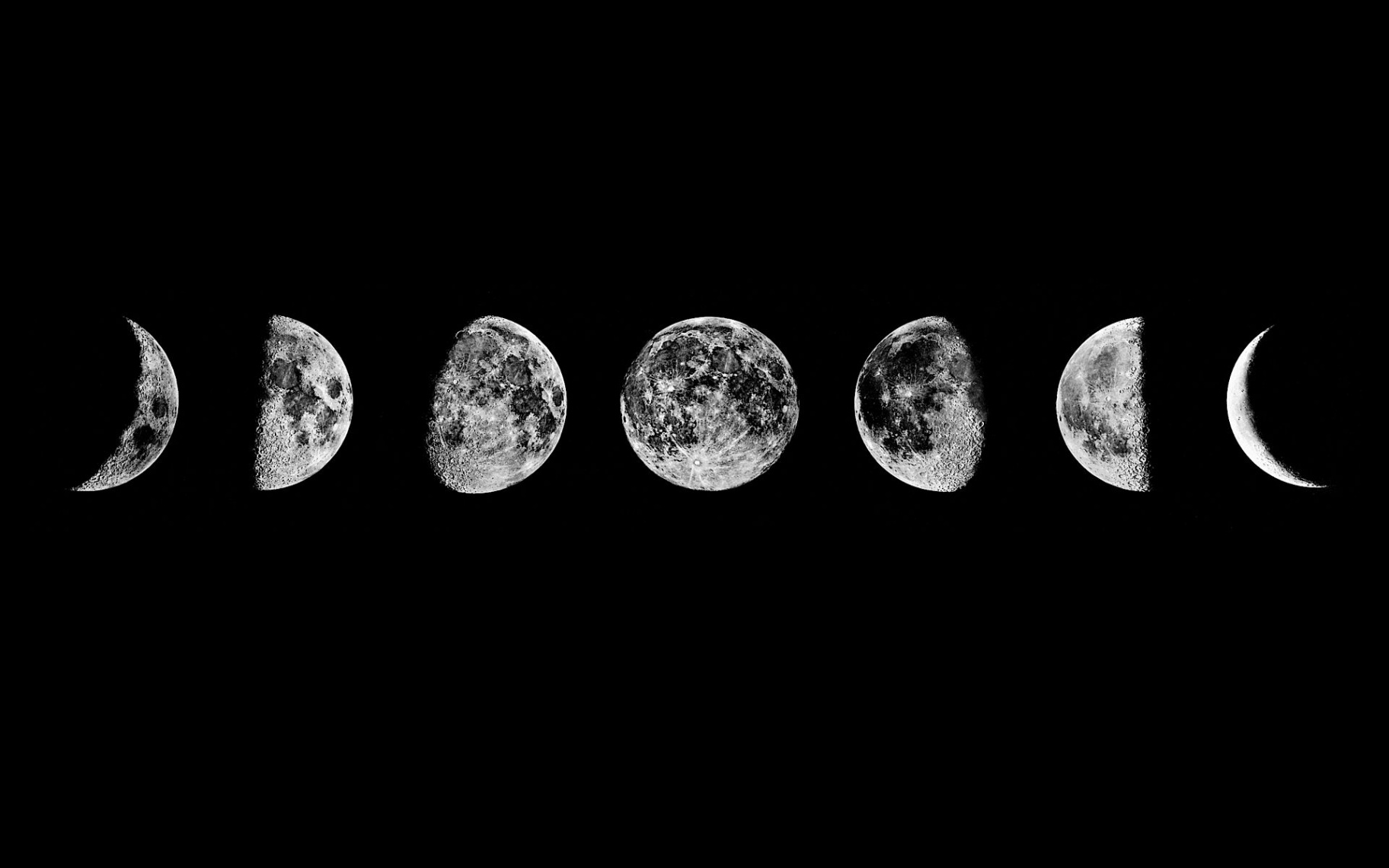 Moon phases Wallpaper  Sfondi per computer, Sfondi del desktop