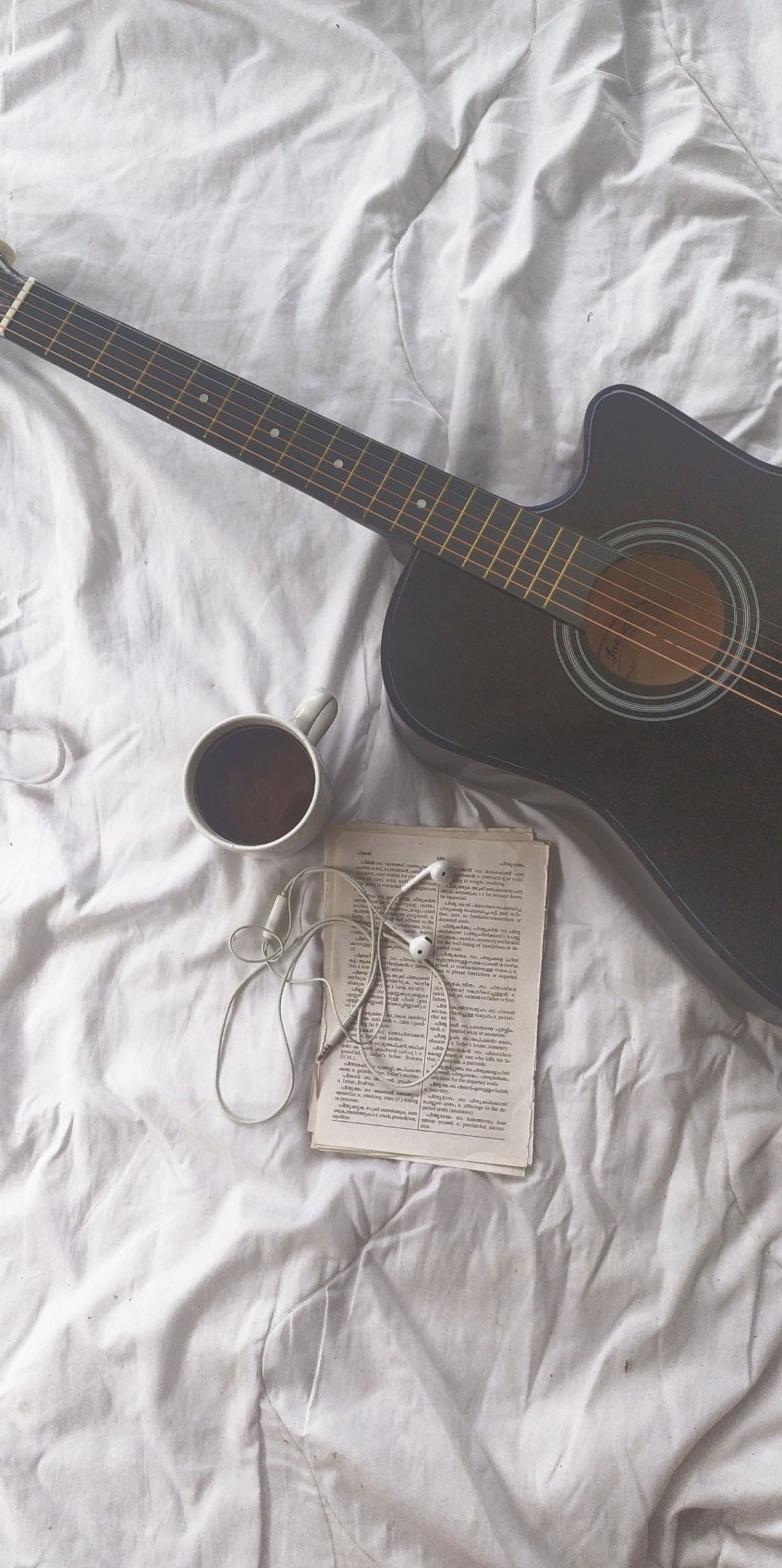 music #wallpaper #guitar #aesthetic #coffee #moody