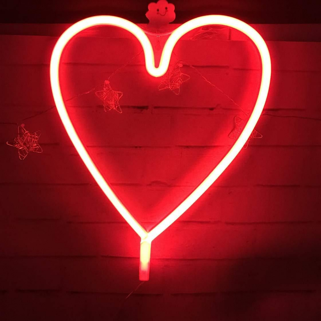 Neon Red Heart  Red aesthetic, Dark red wallpaper, Red aesthetic