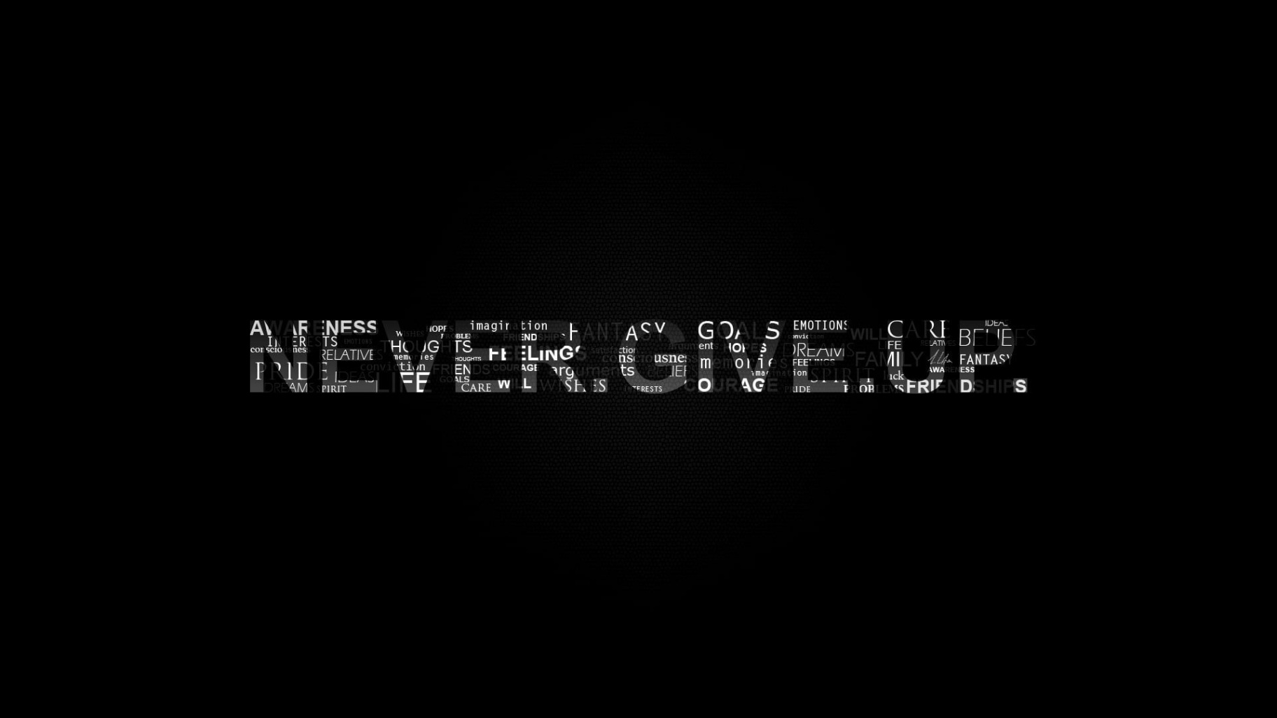 never give up text #motivational black background #typography