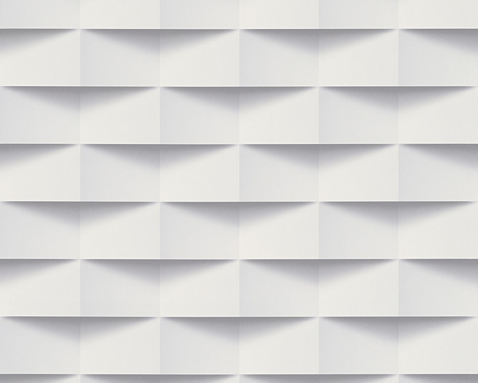 Non-Woven Wallpaper D squares white grey 0248-