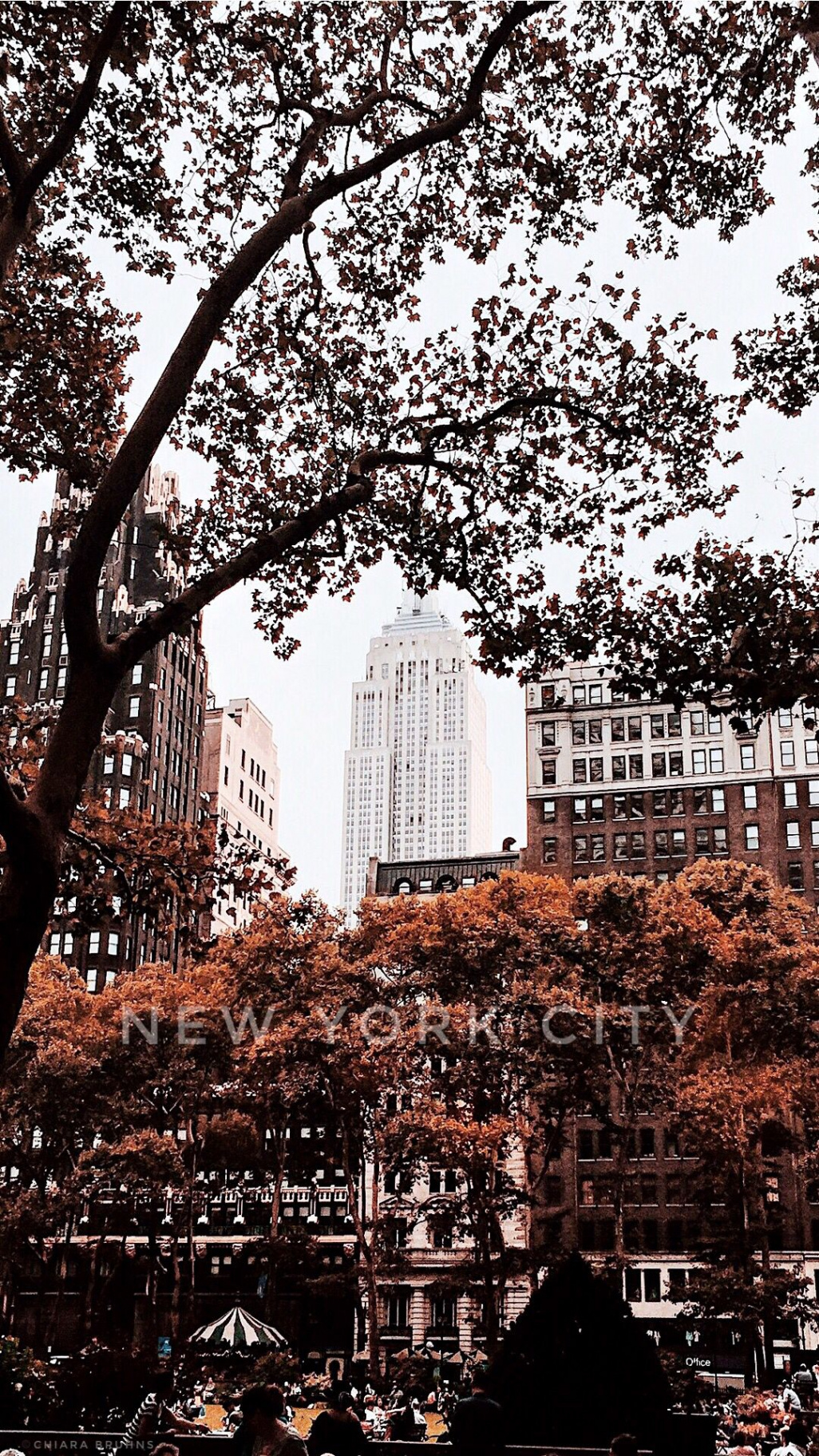 NYC Autumn Wallpaper  New york iphone wallpaper, New york