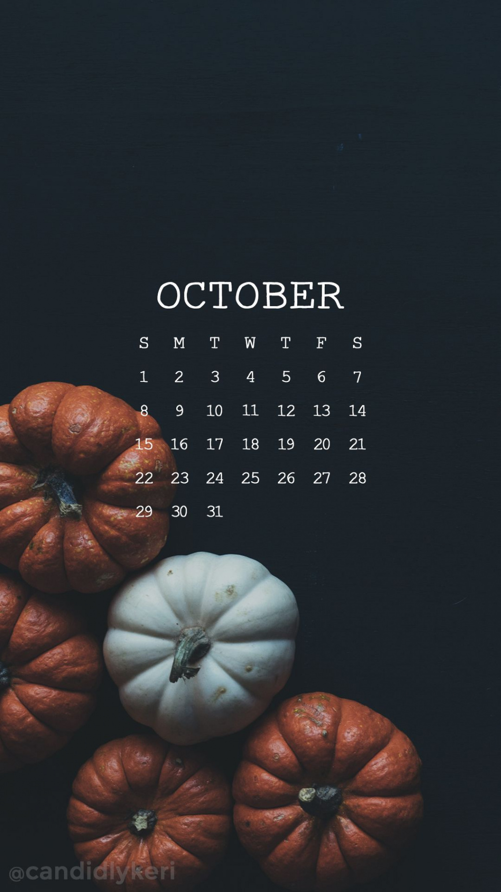 October wallpaper, Iphone wallpaper fall, Calendar wallpaper