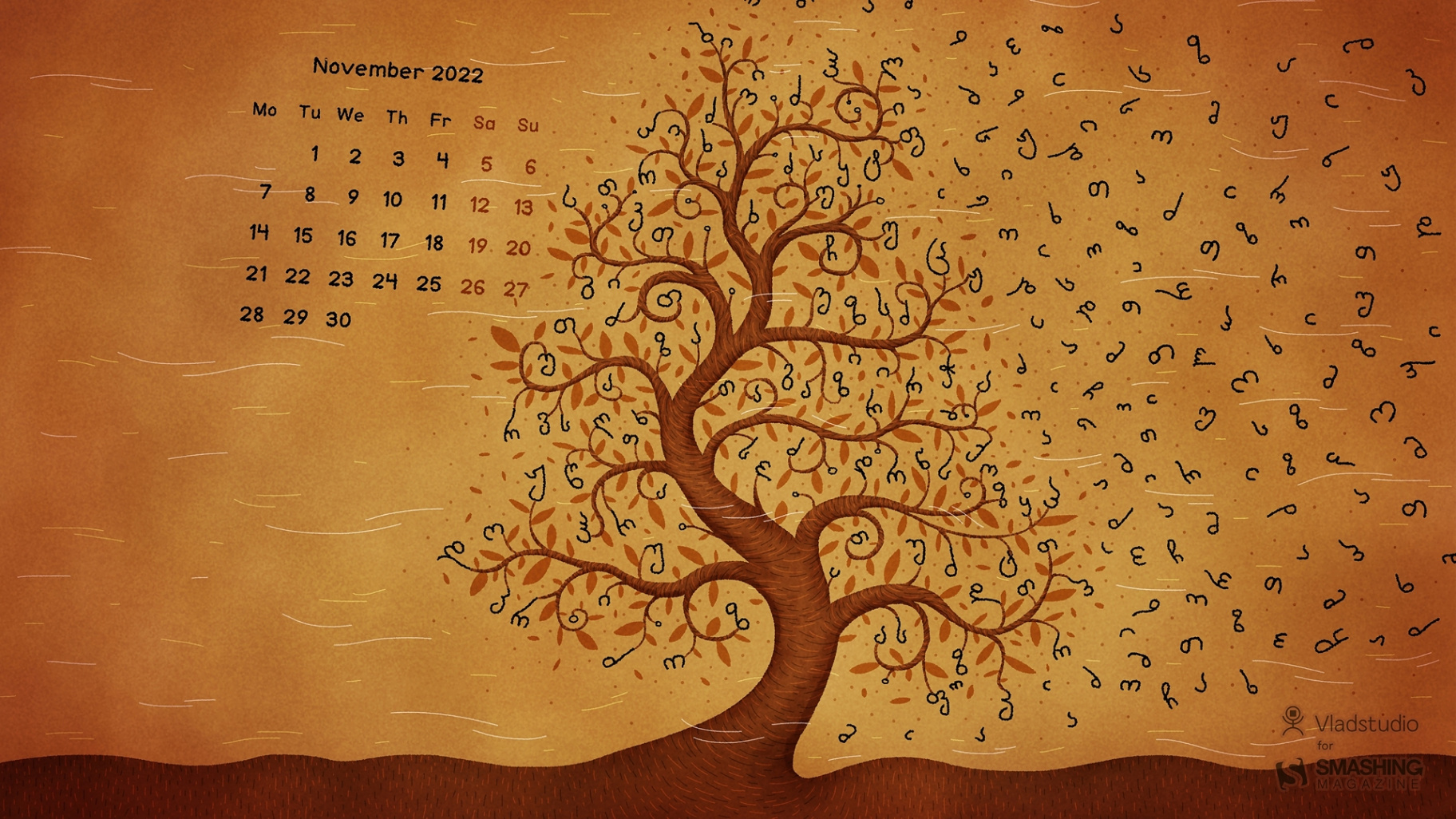 On The Edge Of November ( Desktop Wallpapers Edition