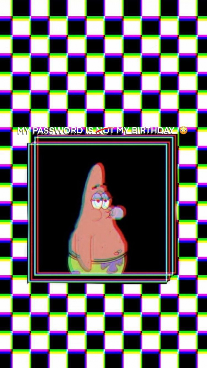 patrick edgy lock screen. iphone