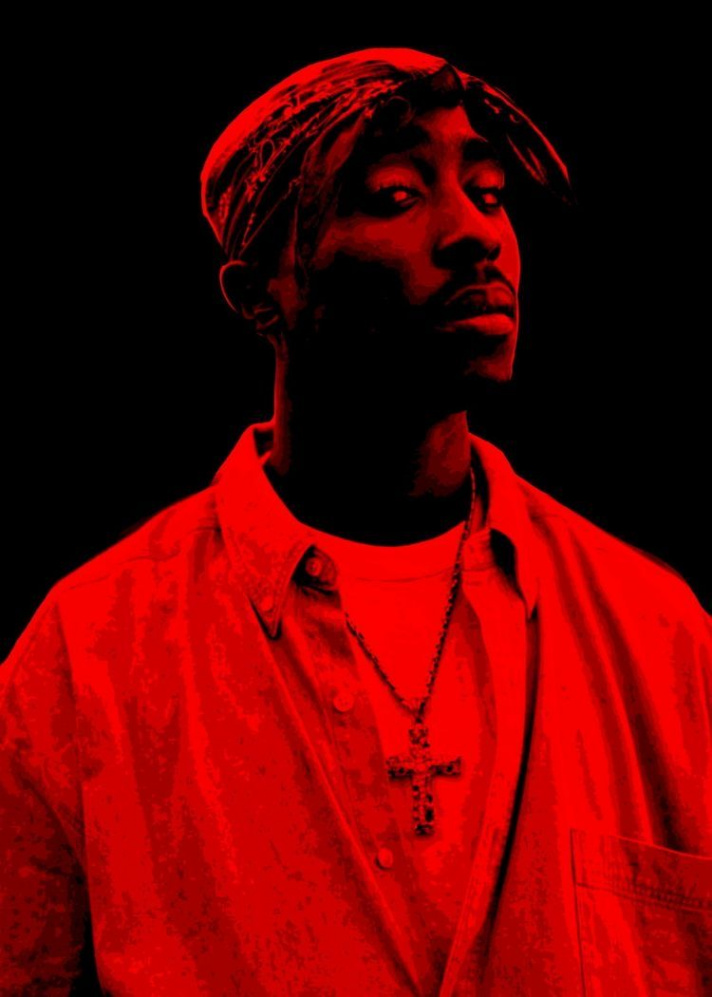 Pin by Jord-ann on Wallpaper  Red and black wallpaper, Tupac