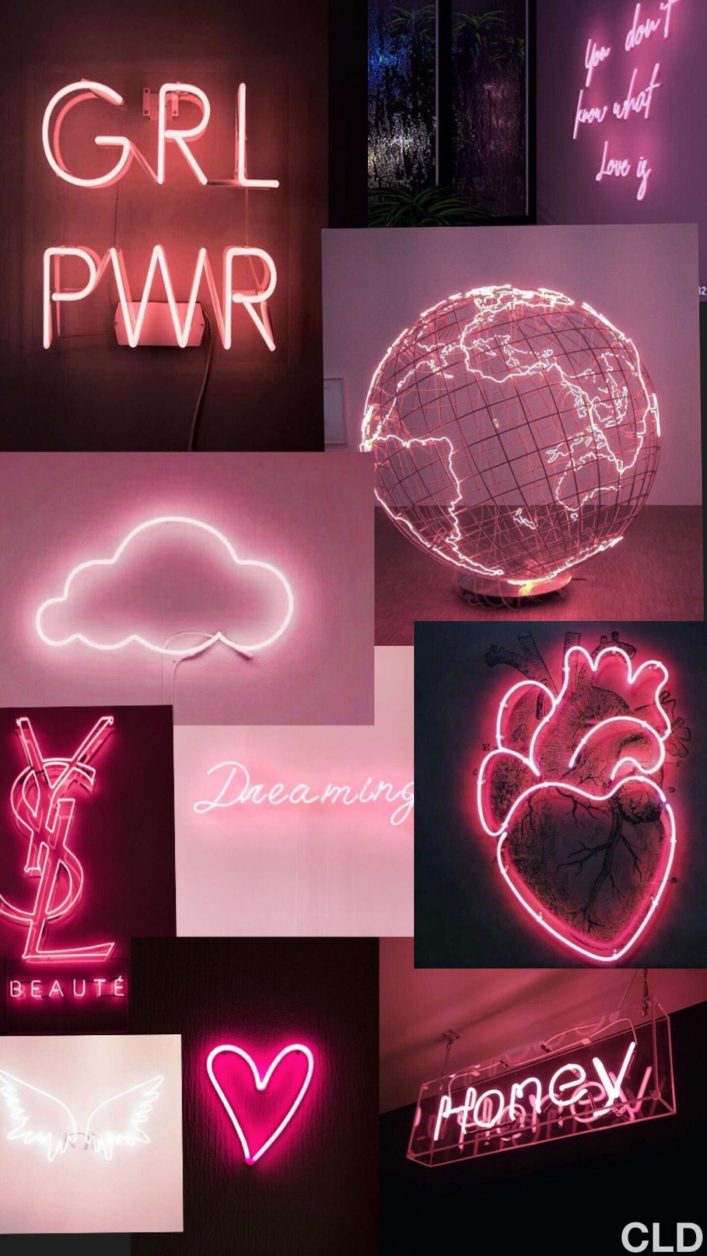 Pink Aesthetic Neon Wallpaper  Pink wallpaper iphone, Neon