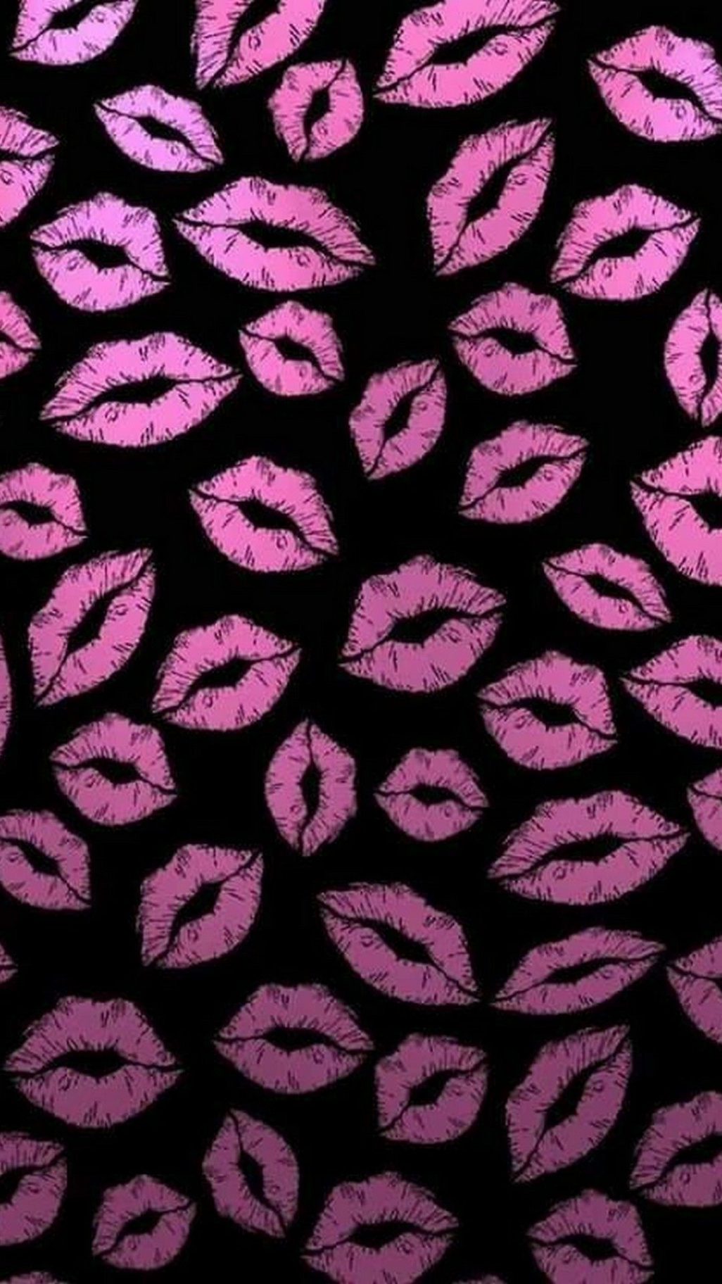 Pink And Black Kiss Wallpaper Mobile  Best HD Wallpapers  Lip