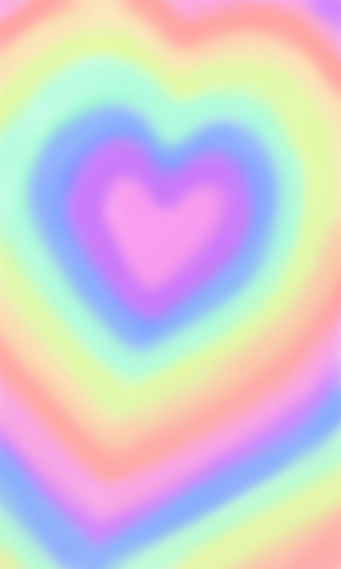 rainbow pastel heart background/wallpaper by Calliconspiracys on