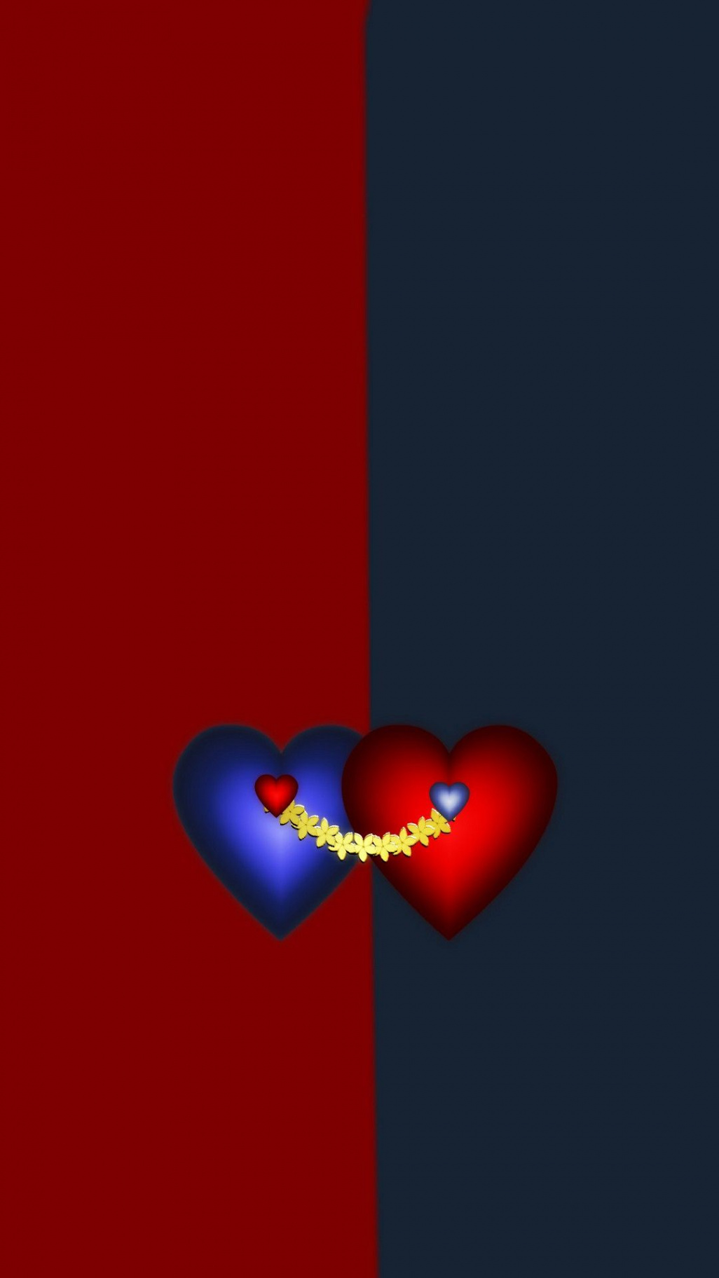 Red & blue heart  Cellphone wallpaper, Heart wallpaper, Xperia