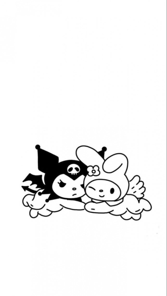 Sanrio My Melodies like Kuromi -shogun v  Black and white