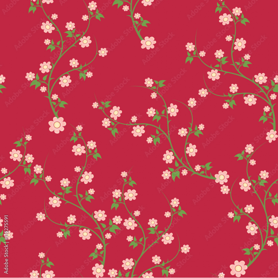 Seamless ditsy. Floral pattern. Flowers background