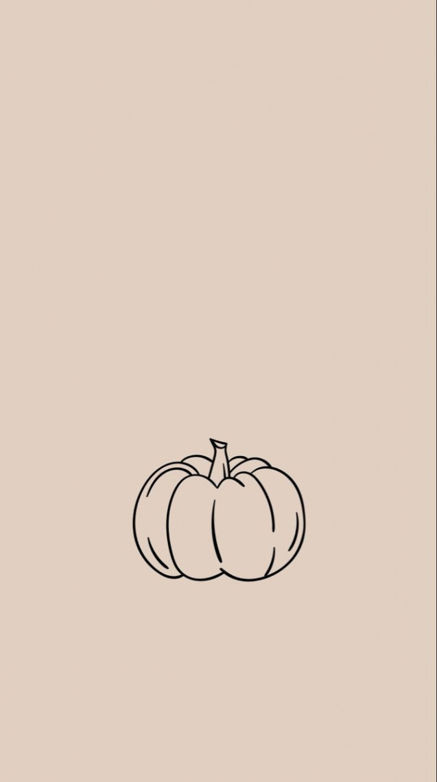 Simple pumpkin wallpaper  Halloween wallpaper iphone, Iphone