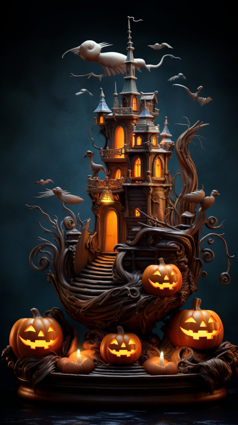 Spooky Halloween Phone Wallpaper Bundle : Aspect Ratio Set of