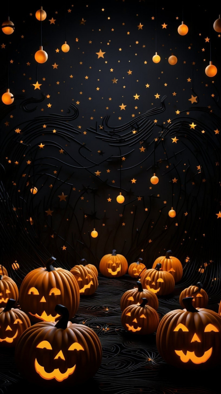 Spooky Halloween Phone Wallpaper Bundle : Aspect Ratio Set of